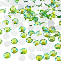 John Bead 6mm (SS28) Round Acrylic Flat Back Rhinestones, 1000pcs