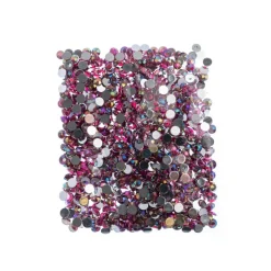 John Bead 6mm (SS28) Round Acrylic Flat Back Rhinestones, 1000pcs