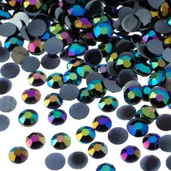 John Bead 6mm (SS28) Round Acrylic Flat Back Rhinestones, 1000pcs