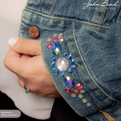 John Bead 6mm (SS28) Round Acrylic Flat Back Rhinestones, 1000pcs