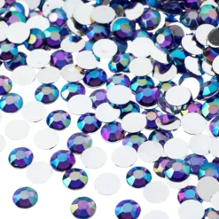 John Bead 6mm (SS28) Round Acrylic Flat Back Rhinestones, 1000pcs