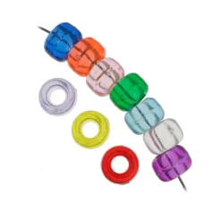 John Bead 9mm Transparent Pony Beads, 1,000ct.