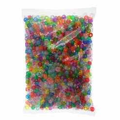 John Bead 9mm Transparent Pony Beads, 1,000ct.