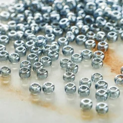 John Bead Opaque Czech Glass Seed Beads, 11/0