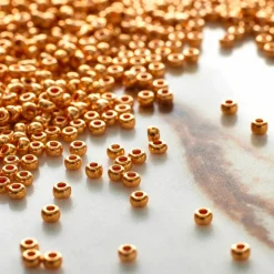 John Bead Opaque Czech Glass Seed Beads, 11/0