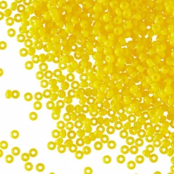 John Bead Opaque Czech Glass Seed Beads, 11/0