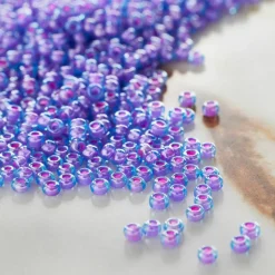 John Bead Opaque Czech Glass Seed Beads, 11/0