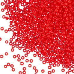 John Bead Opaque Czech Glass Seed Beads, 11/0