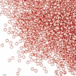 John Bead Opaque Czech Glass Seed Beads, 11/0