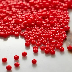 John Bead Opaque Czech Glass Seed Beads, 11/0