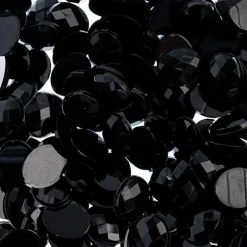 John Bead Oval Acrylic Flat Back Rhinestones, 200pcs