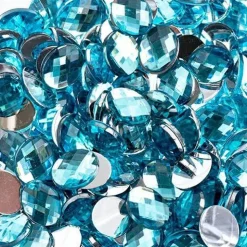 John Bead Oval Acrylic Flat Back Rhinestones, 200pcs
