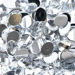 John Bead Oval Acrylic Flat Back Rhinestones, 200pcs