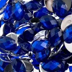 John Bead Oval Acrylic Flat Back Rhinestones, 200pcs
