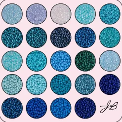 John Bead 12500pcs Assorted 24 Colors Glass Seed Beads 8/0 Jewelry Making Bead Box