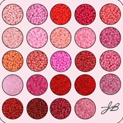 John Bead 12500pcs Assorted 24 Colors Glass Seed Beads 8/0 Jewelry Making Bead Box