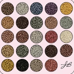 John Bead 12500pcs Assorted 24 Colors Glass Seed Beads 8/0 Jewelry Making Bead Box
