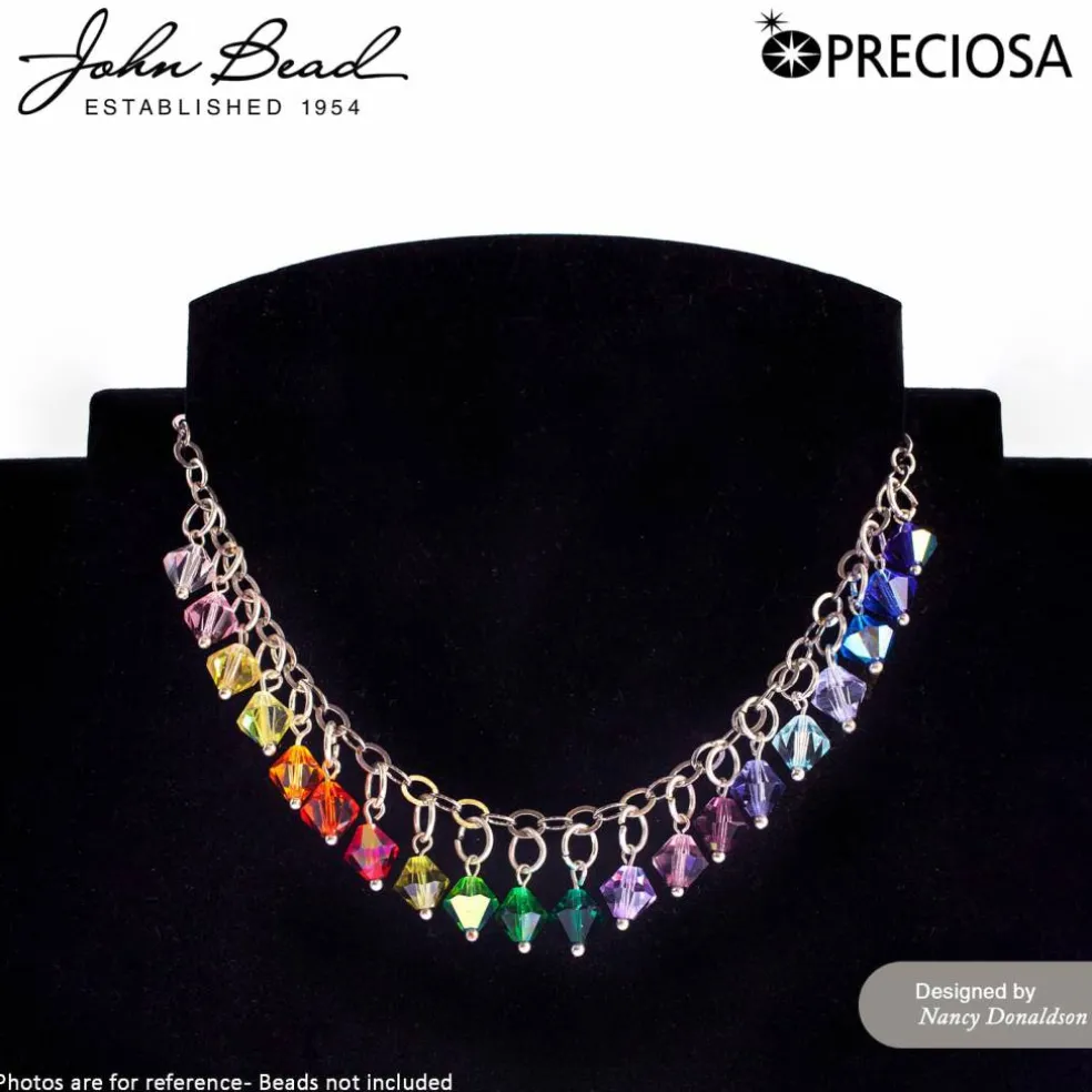 John Bead Preciosa 4mm Czech Crystal Rondelle Beads, 40ct.