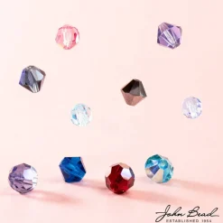 John Bead Preciosa 4mm Czech Crystal Rondelle Beads, 40ct.