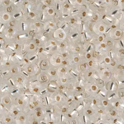 John Bead 6/0 Silver Lined Czech Glass Seed Beads, 100g
