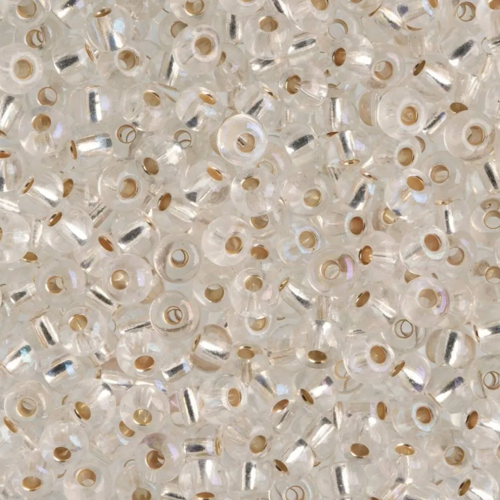 John Bead 6/0 Silver Lined Czech Glass Seed Beads, 100g