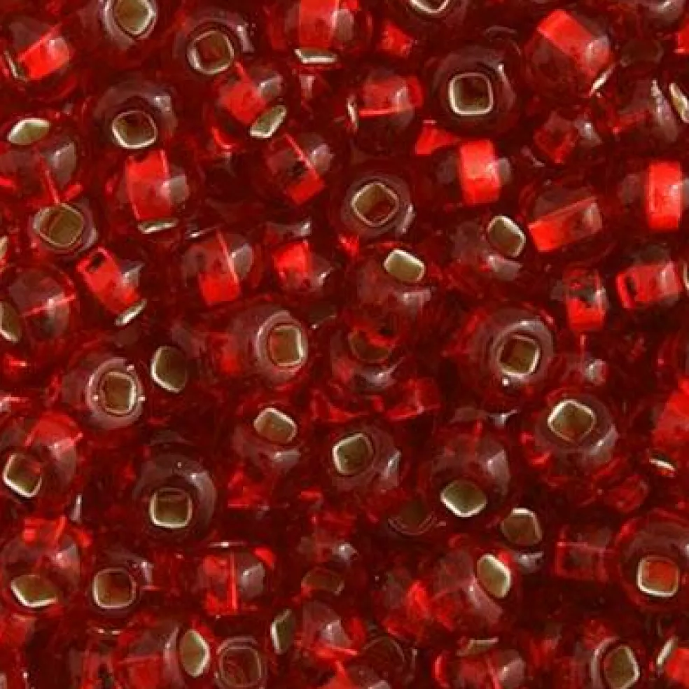 John Bead 6/0 Silver Lined Czech Glass Seed Beads, 22g