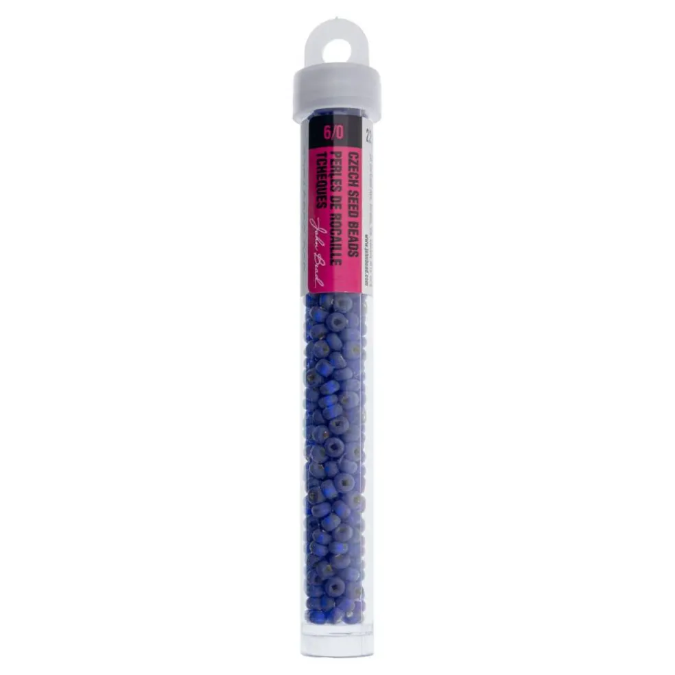 John Bead 6/0 Silver Lined Czech Glass Seed Beads, 22g