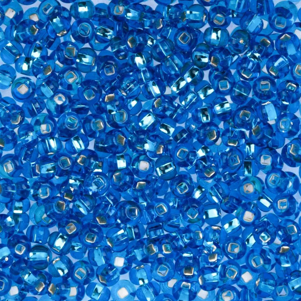John Bead 6/0 Silver Lined Czech Glass Seed Beads, 22g