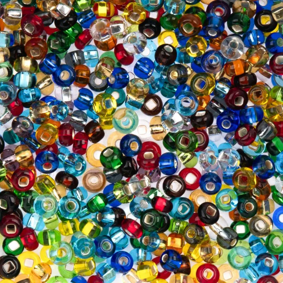 John Bead 6/0 Silver Lined Czech Glass Seed Beads, 22g