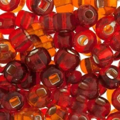 John Bead 6/0 Silver Lined Czech Glass Seed Beads, 22g