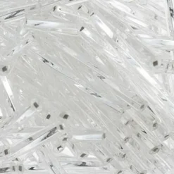 John Bead Silver Lined Twisted Bugles Czech Glass Seed Beads, 250g
