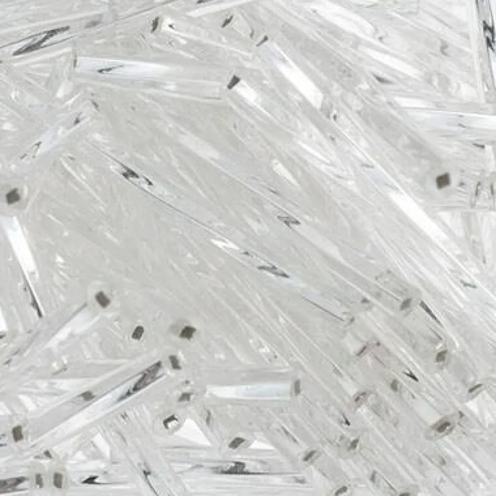 John Bead Silver Lined Twisted Bugles Czech Glass Seed Beads, 250g