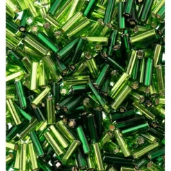 John Bead Size 3 Czech Glass Bugle Beads, 19g