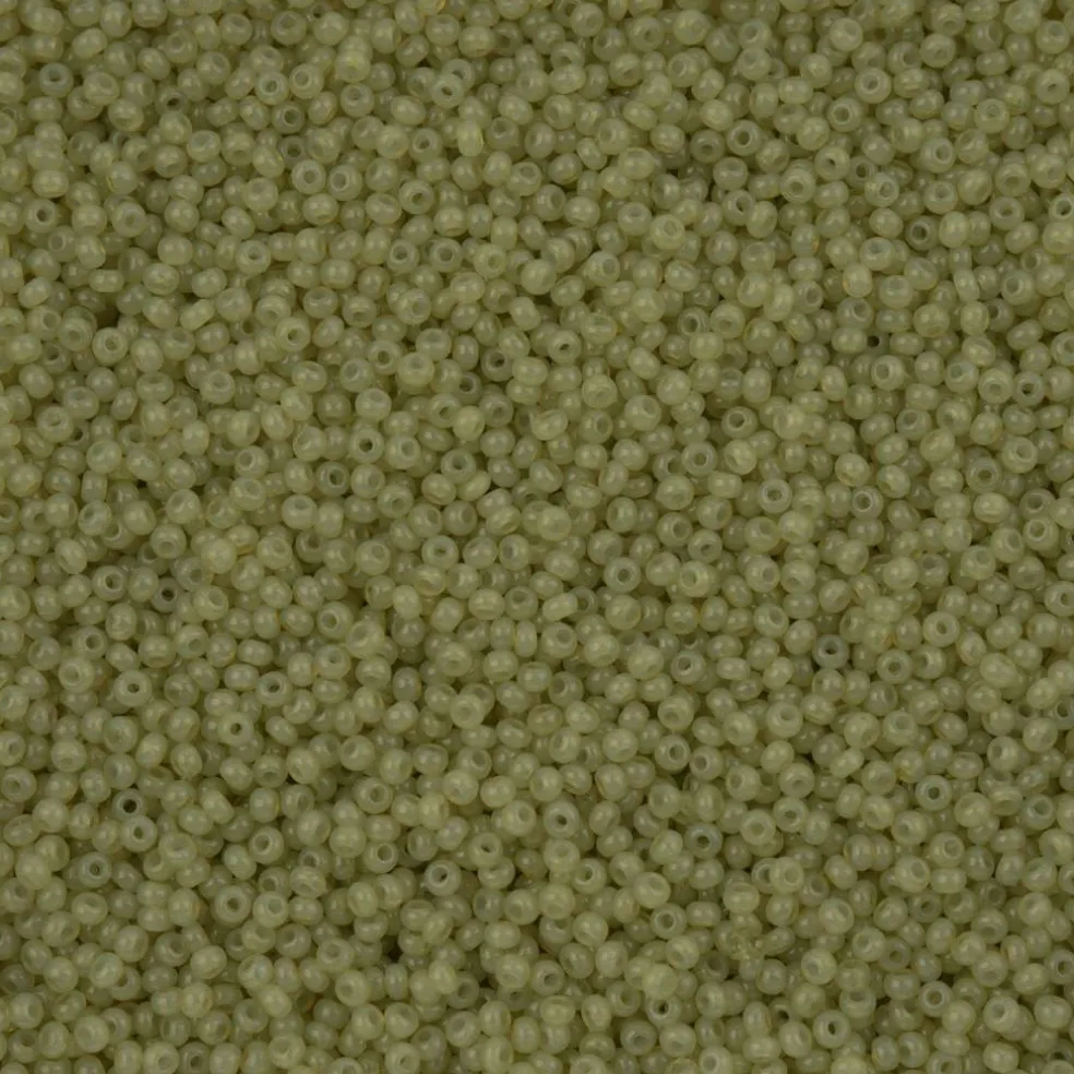 John Bead 11/0 Solgel Alabaster Czech Glass Seed Beads, 250g