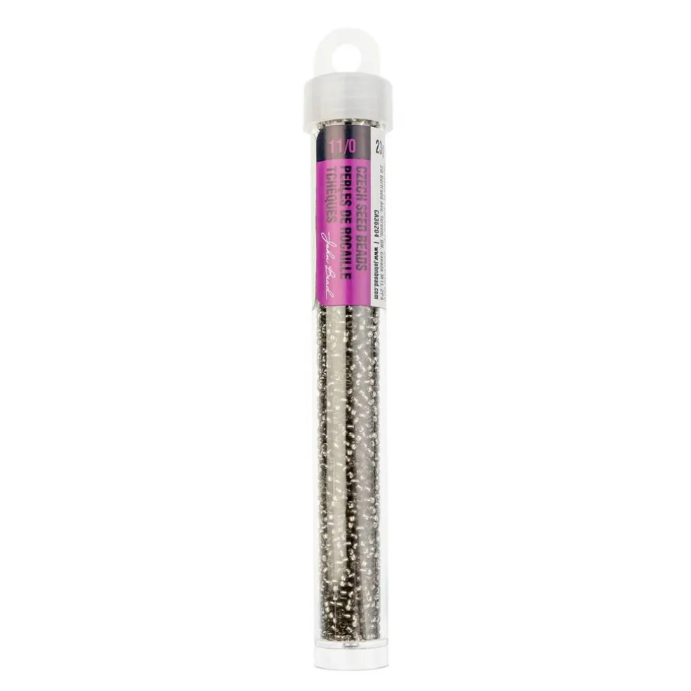 John Bead 11/0 Solgel Silver Lined Czech Glass Seed Beads, 23g/500g