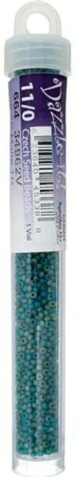 John Bead 11/0 Transparent Finish Czech Glass Seed Beads, 23g/24g