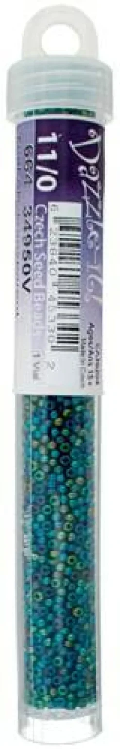 John Bead 11/0 Transparent Finish Czech Glass Seed Beads, 23g/24g
