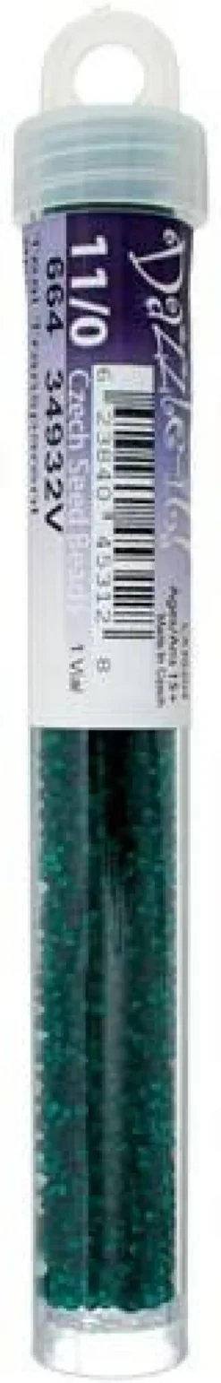 John Bead 11/0 Transparent Finish Czech Glass Seed Beads, 23g/24g