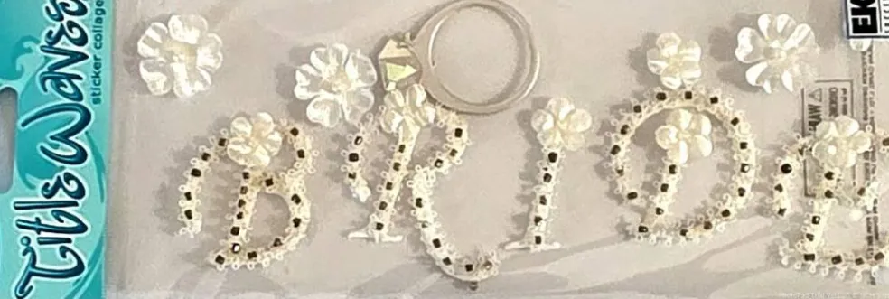 Jolee's Boutique Bride Title Waves Dimensional Stickers