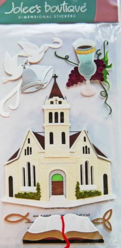 Jolee's Boutique Christian Church Dimensional Stickers