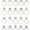 Jolee's Boutique Silver Wedding Rings Repeats Dimensional Stickers