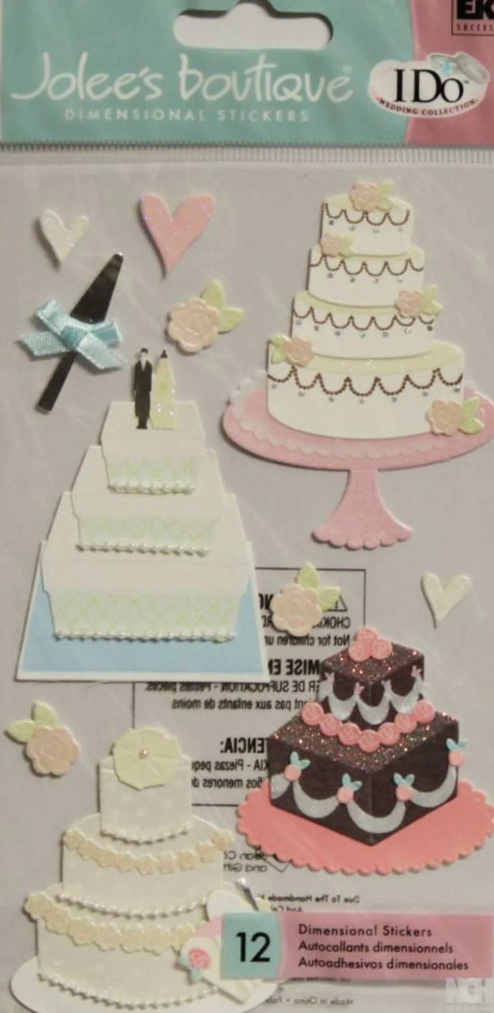 Jolee's Boutique Wedding Cake Dimensional Stickers