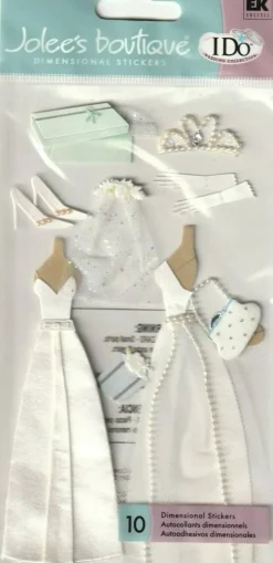 Jolee's Boutique Wedding Gown Dimensional Stickers