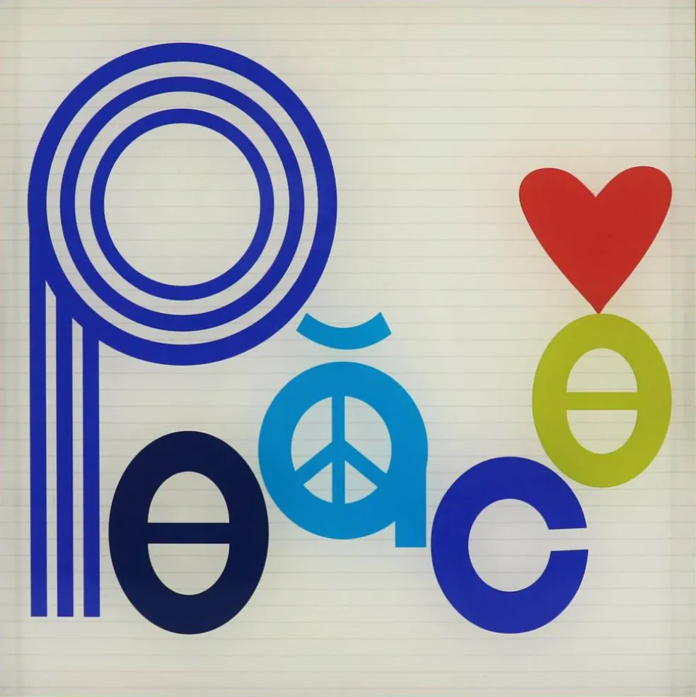 Jonathan Adler x Michaels 12" Abstract Peace Square Acrylic Tabletop Tray