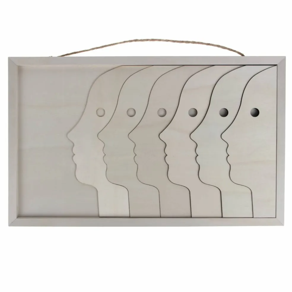 Jonathan Adler x Michaels 15.5" Atlas Faces DIY Wood Plaque