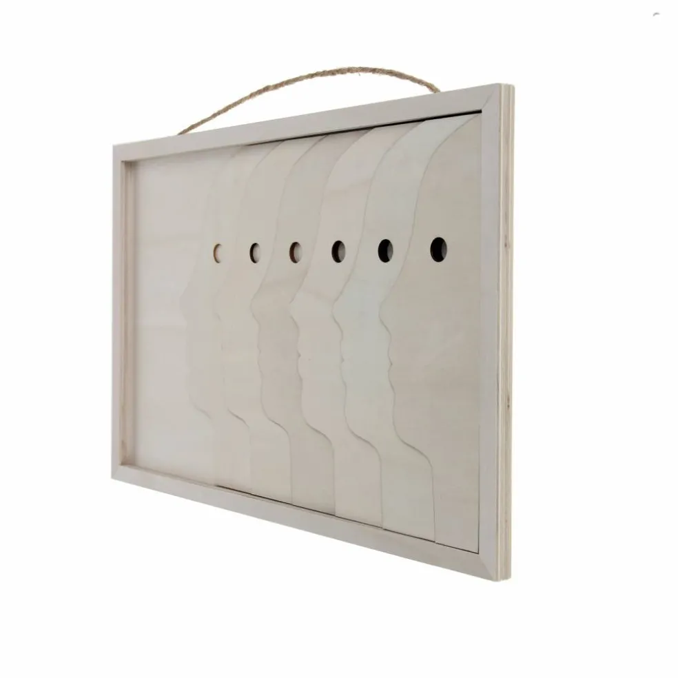 Jonathan Adler x Michaels 15.5" Atlas Faces DIY Wood Plaque