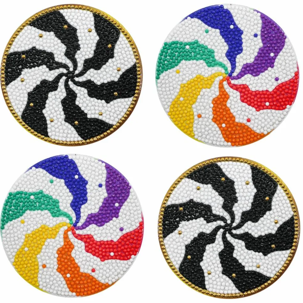Jonathan Adler x Michaels Atlas Wheel Diamond Art Coaster Kit