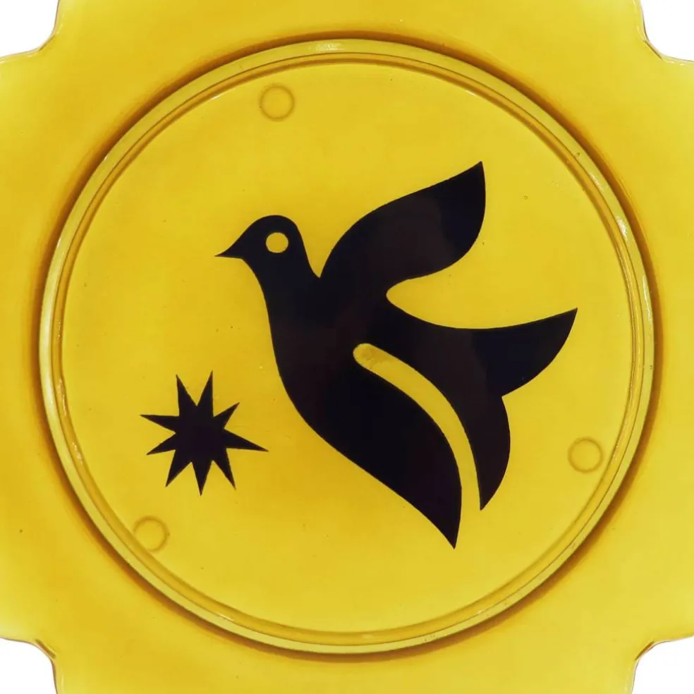 Jonathan Adler x Michaels 10.75" Bird Art Scalloped Edge Glass Plate