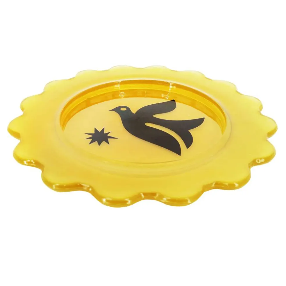 Jonathan Adler x Michaels 10.75" Bird Art Scalloped Edge Glass Plate