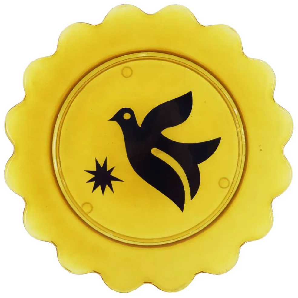 Jonathan Adler x Michaels 10.75" Bird Art Scalloped Edge Glass Plate